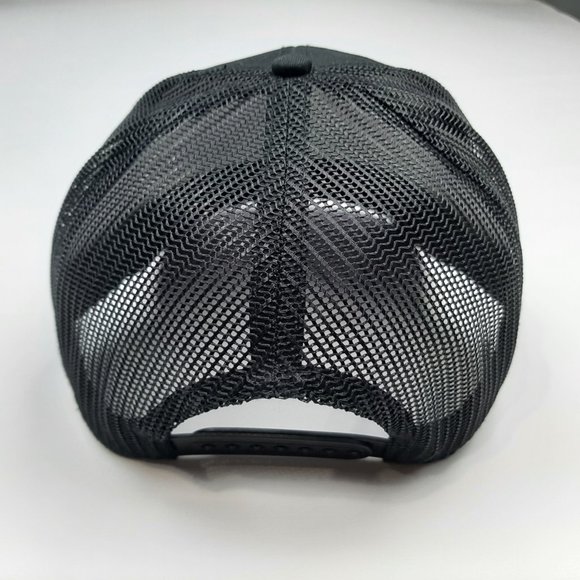 Cat Diesel Hat Embroidered Patch Black Mesh Snapback Low Profile Cap - Picture 4 of 4